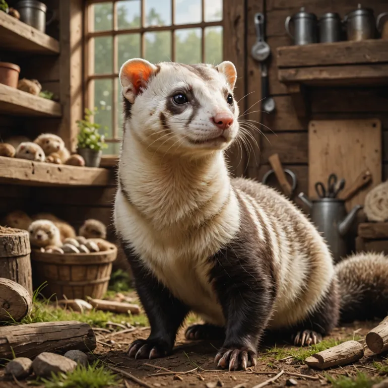 Самые большие домашние хорьки России: Фретка – незаменимый питомец для настоящих ценителей