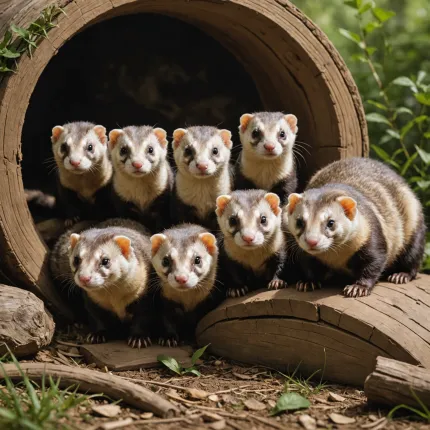 Самые большие домашние хорьки: Фретка